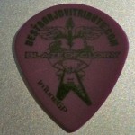 My custom printed guitar pick from InTuneGP.com